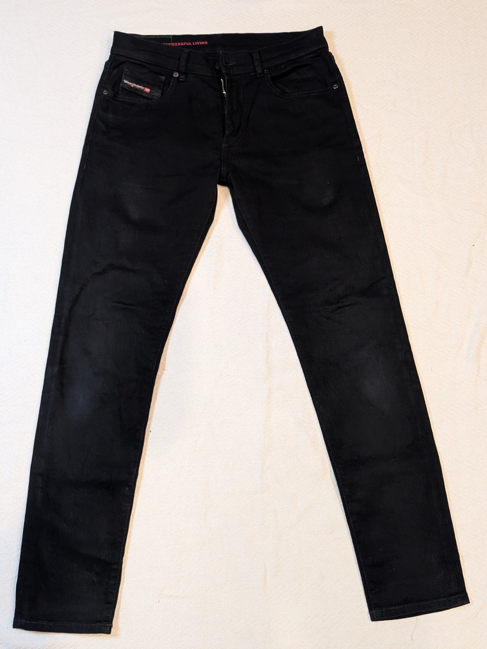Diesel 2019 D-Strukt men's slim jeans in black